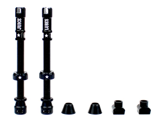 JUICE LUBES Tubeless Valves Black 65mm 5060731387370